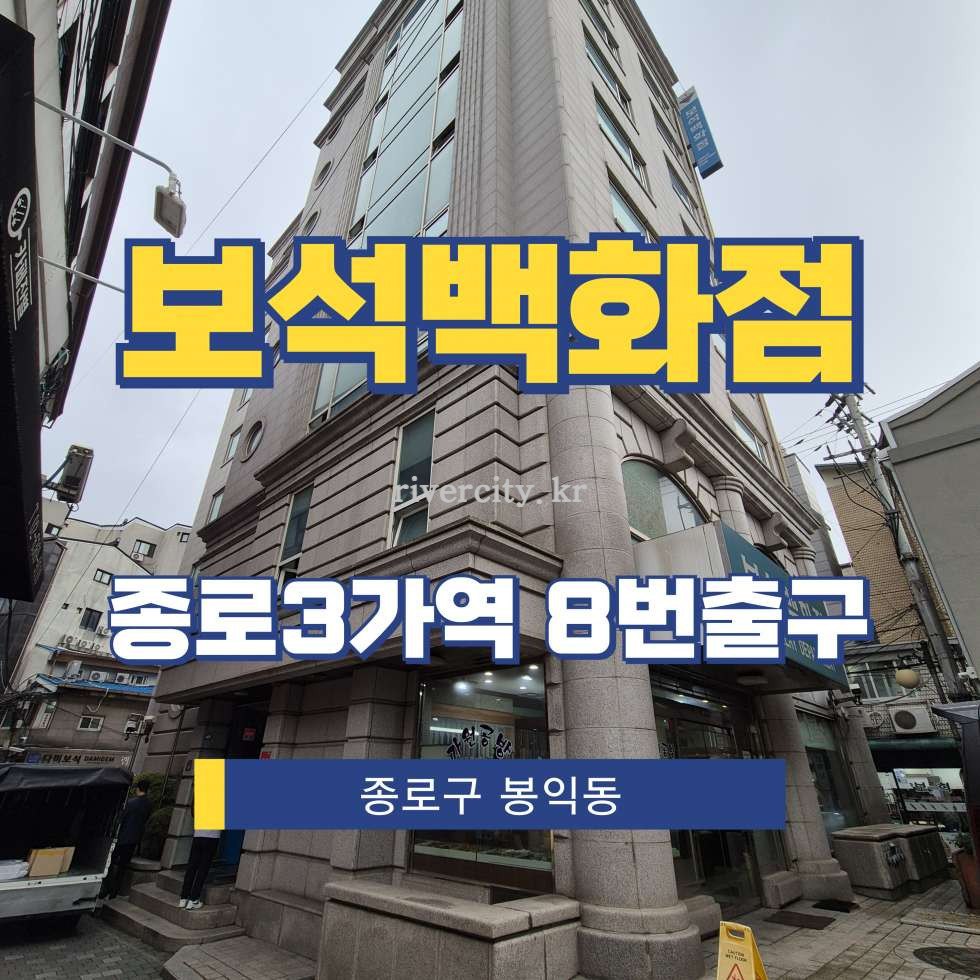 서울 종로구 봉익동 23 [봉익동/보석백화점] 종로3가역 사무실 임대 월세 매물번호 15669 사진 1