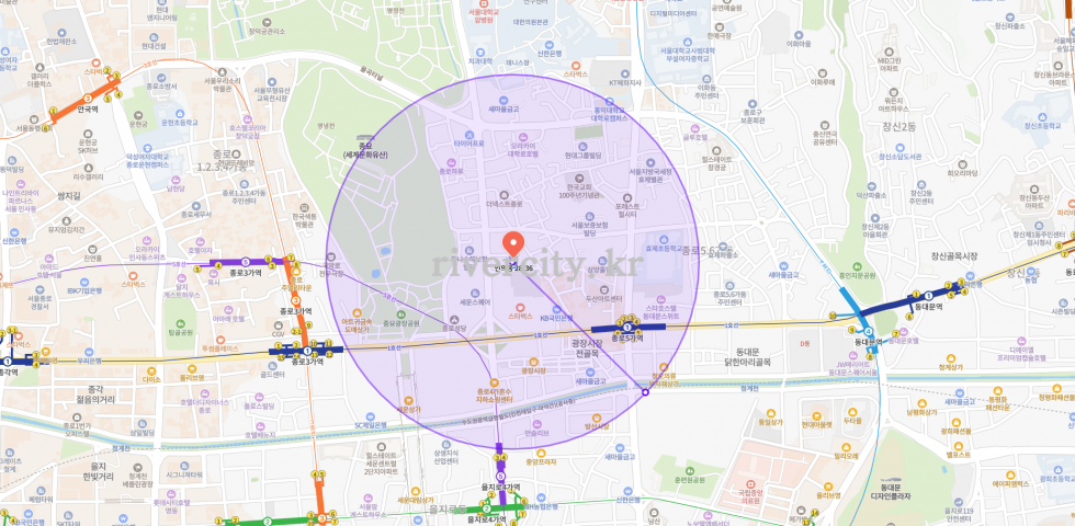 반경500m