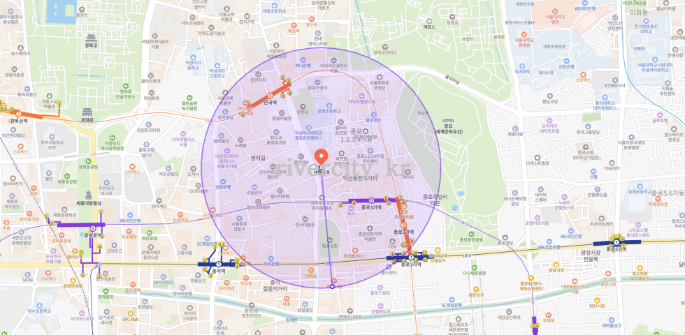 반경500m