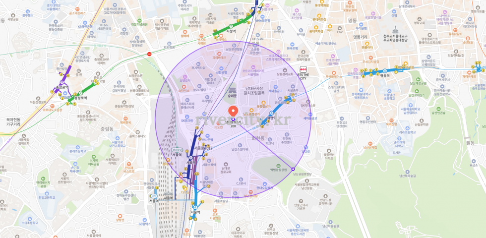 반경500m