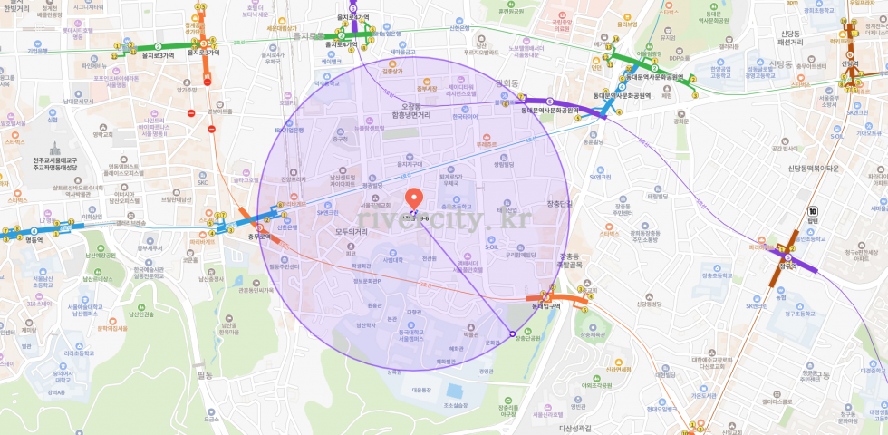 반경500m