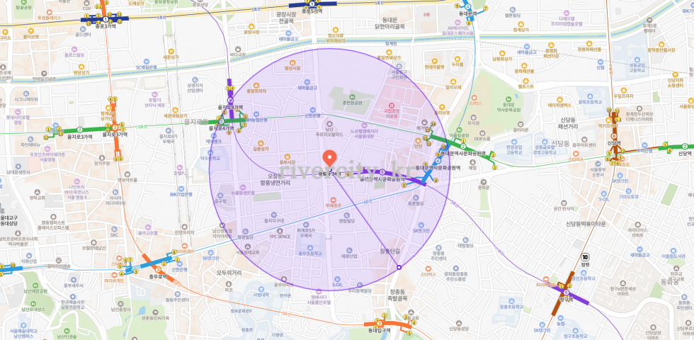 반경500m
