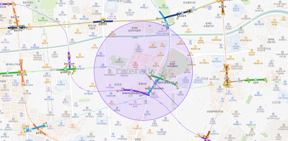 반경500m