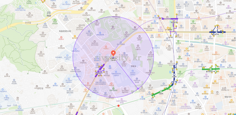 반경500m