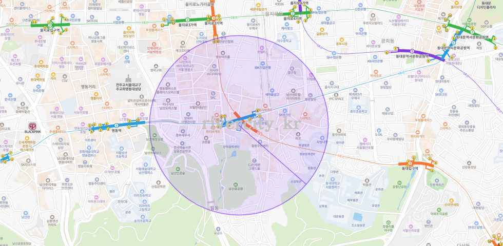 반경500m
