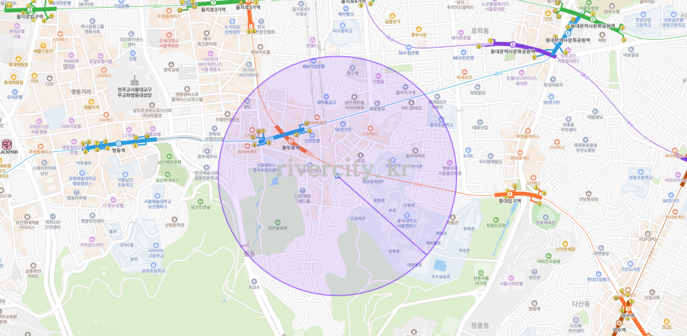 반경500m