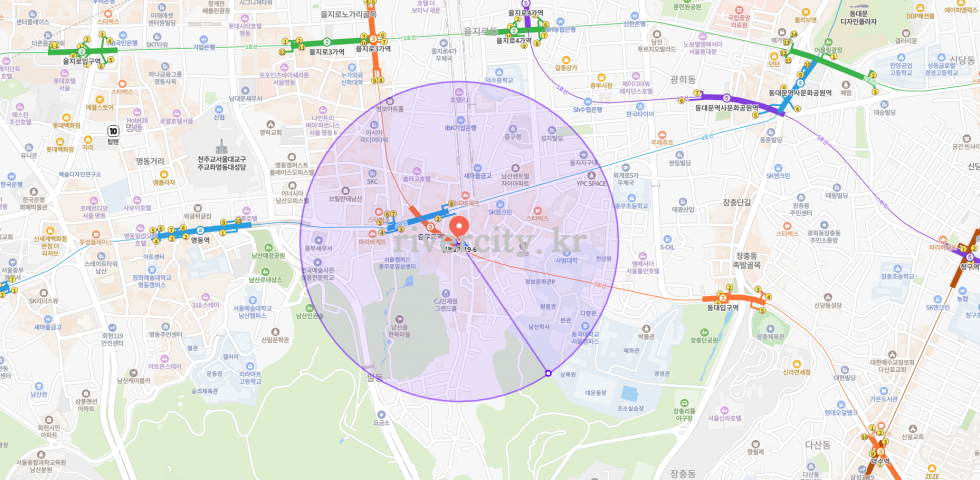 반경500m