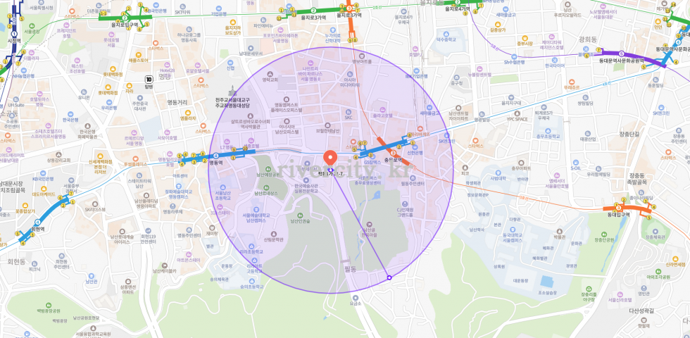 반경500m