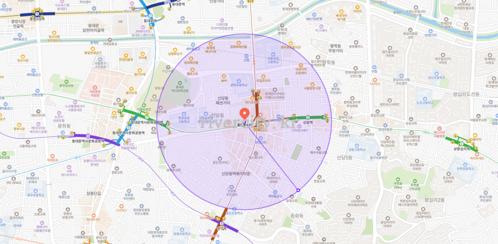 반경500m