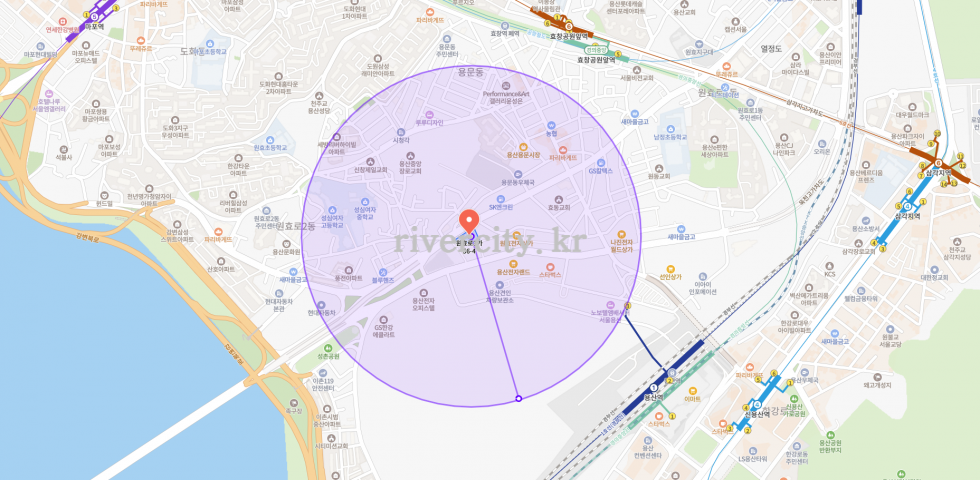 반경500m
