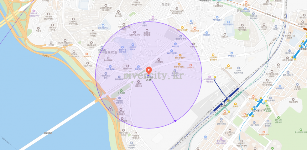 반경500m