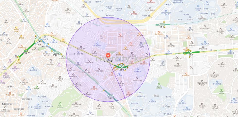 반경500m