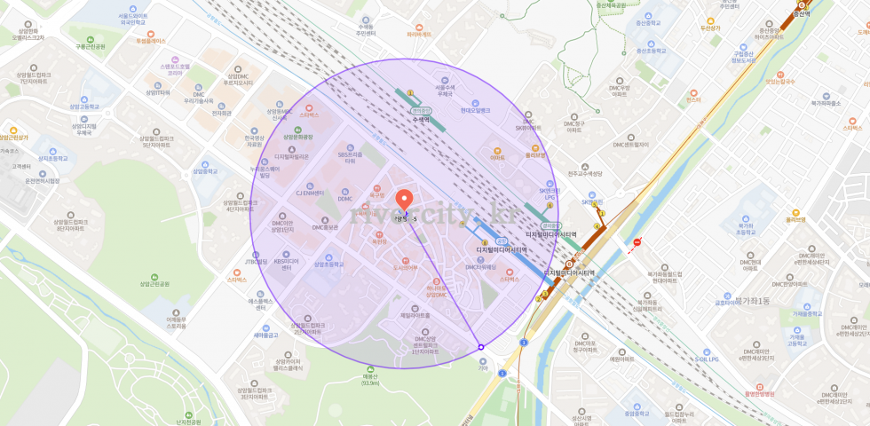반경500m
