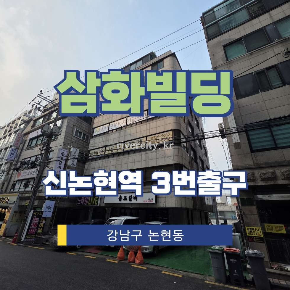 서울 강남구 논현동 197-20 [논현동/삼화빌딩] 신논현역 사무실 임대 월세 매물번호 16873 사진 1