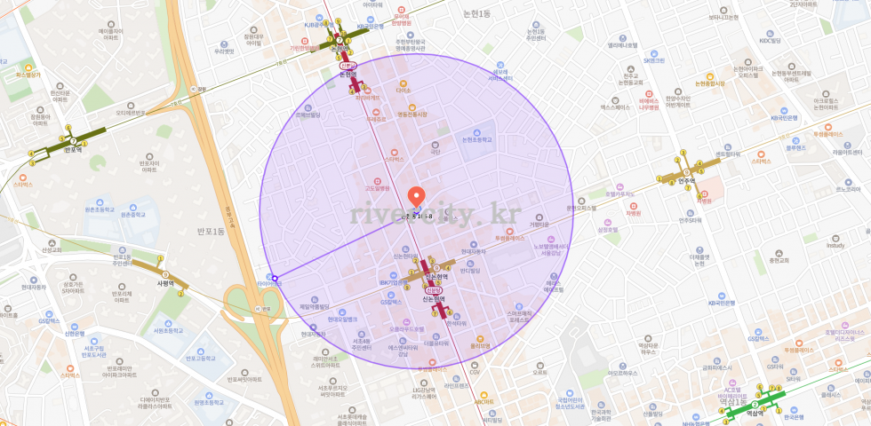 반경500m