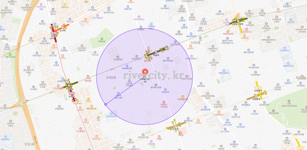 반경500m