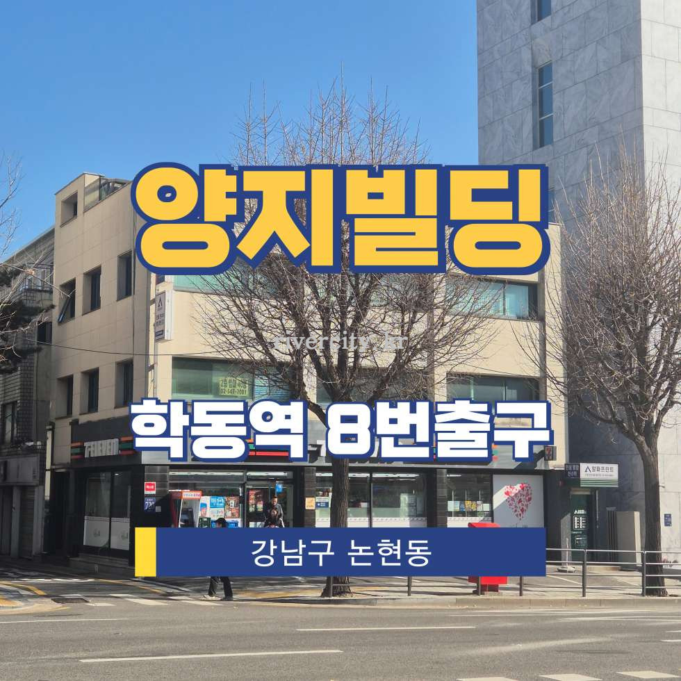 서울 강남구 논현동 80-17 [논현동/양지빌딩] 학동역 사무실 임대 월세 매물번호 15738 사진 1