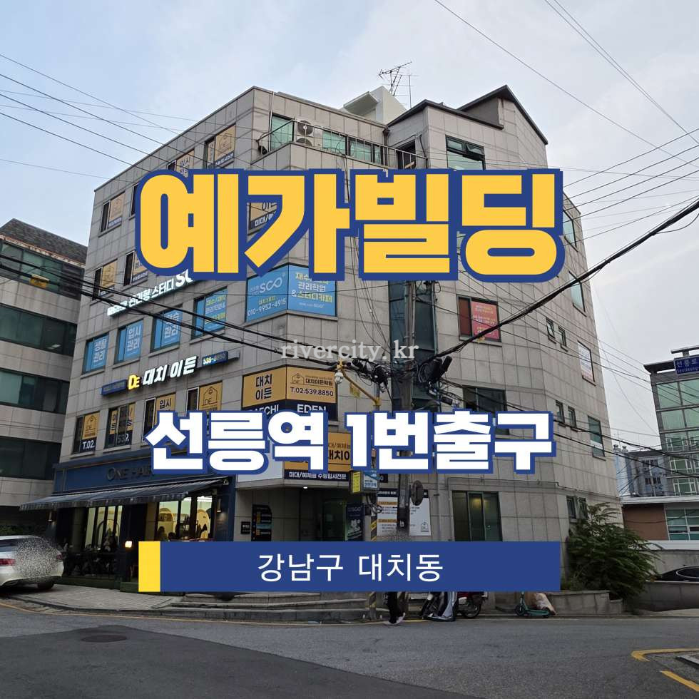 서울 강남구 대치동 905 [대치동/예가빌딩] 선릉역 사무실 임대 월세 매물번호 16668 사진 1