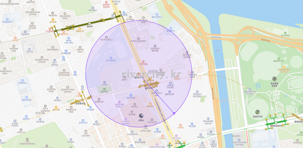 반경500m