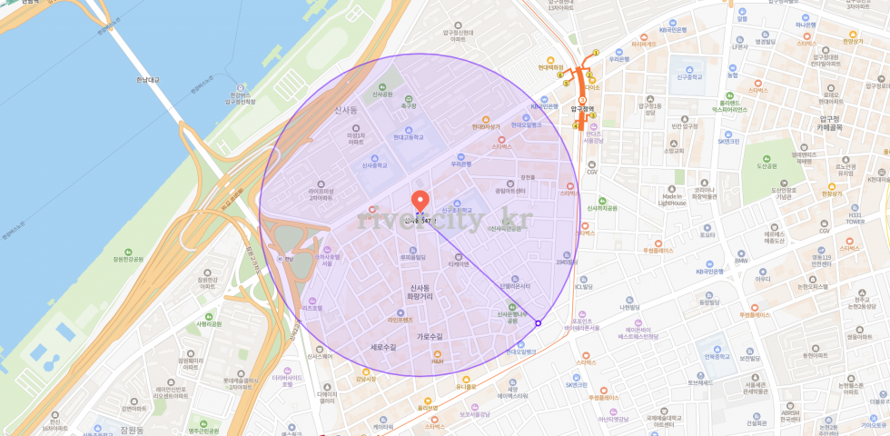 반경500m