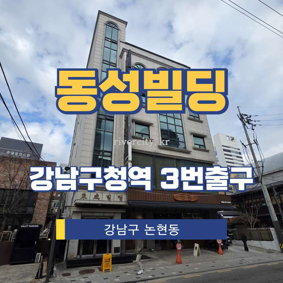 서울 강남구 논현동 95-14 [논현동/동성빌딩] 강남구청역 사무실 임대 월세 매물번호 16883 사진 1