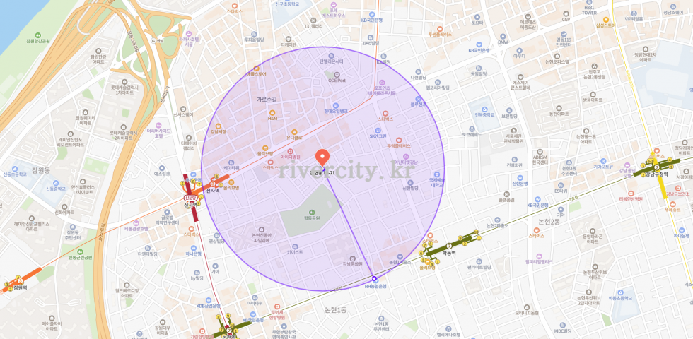 반경500m