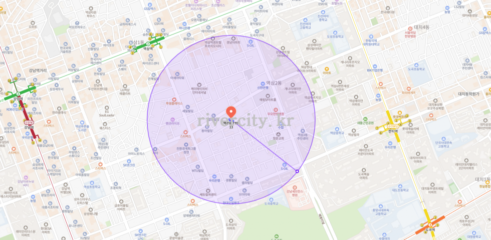 반경500m