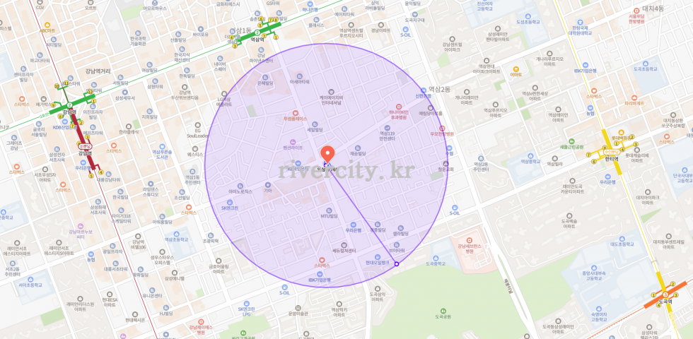 반경500m