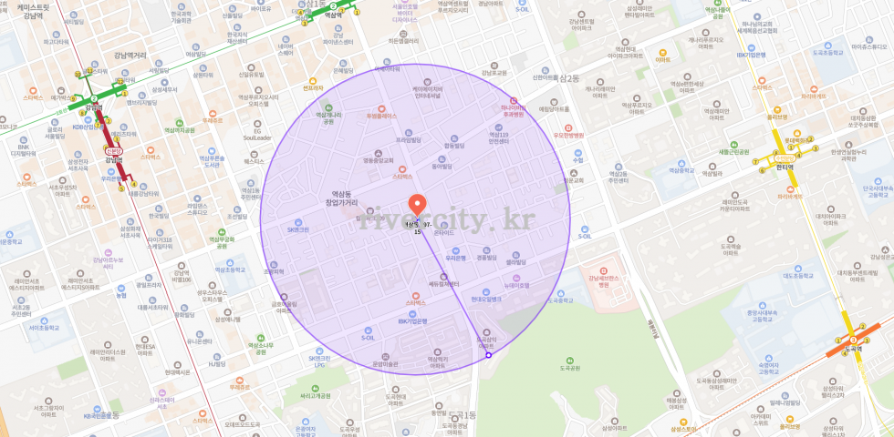 반경500m