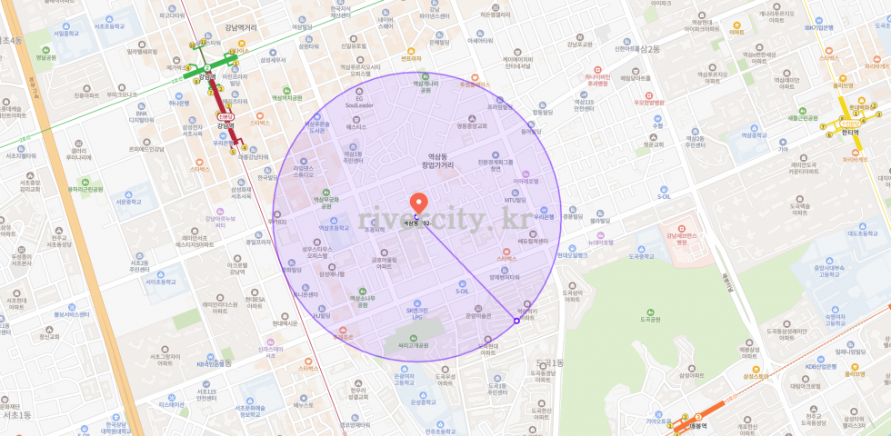 반경500m