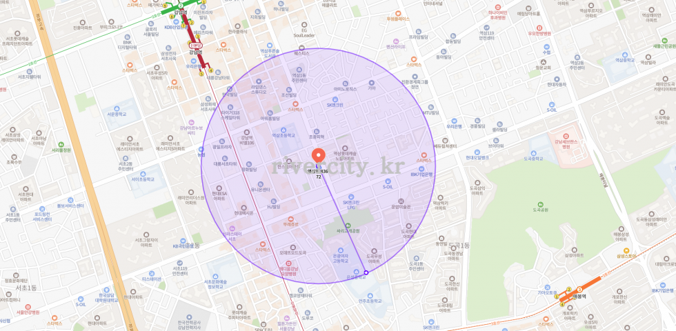 반경500m