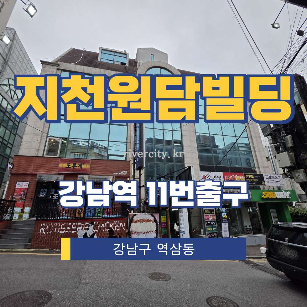 서울 강남구 역삼동 818-1 [역삼동/지천원담빌딩] 강남역 사무실 임대 월세 매물번호 16019 사진 1