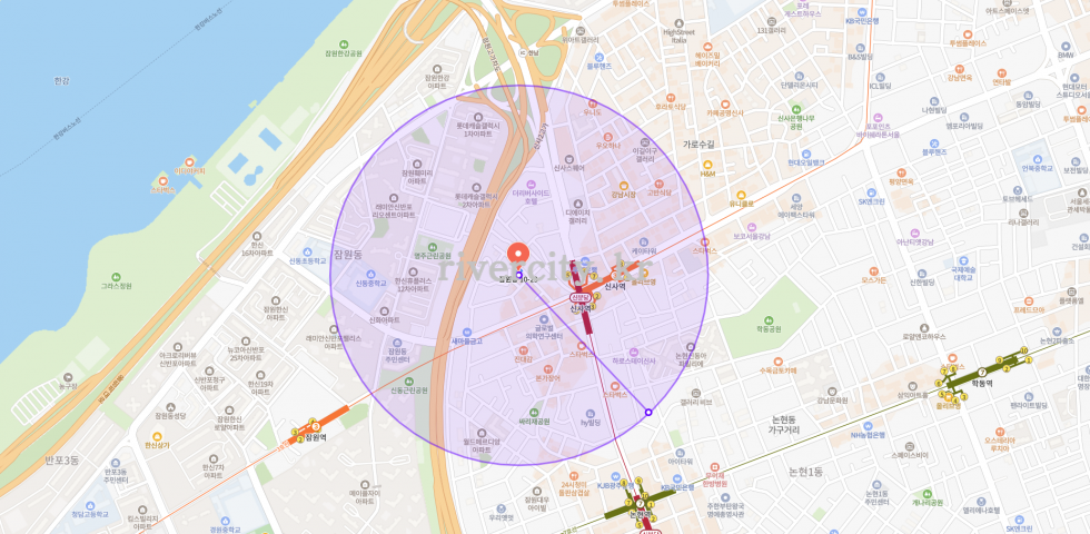 반경500m
