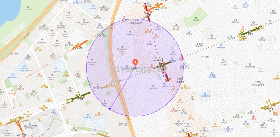 반경500m