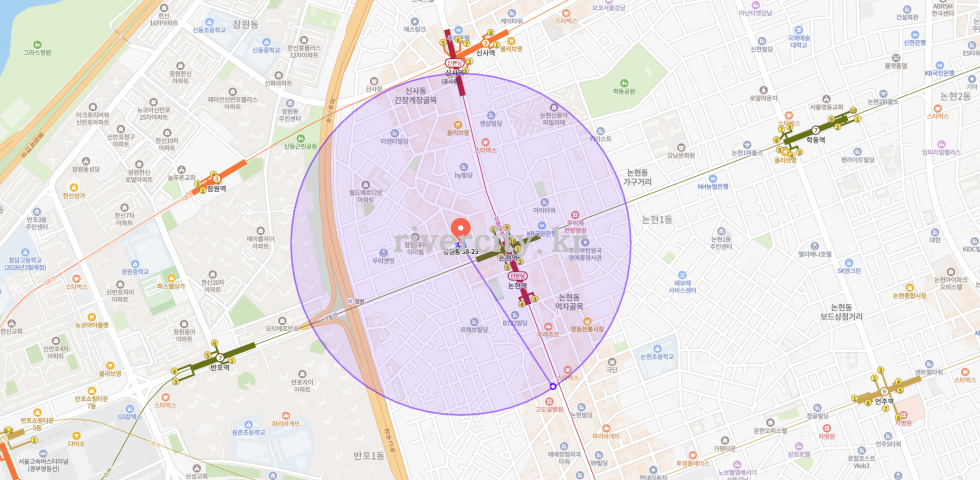 반경500m