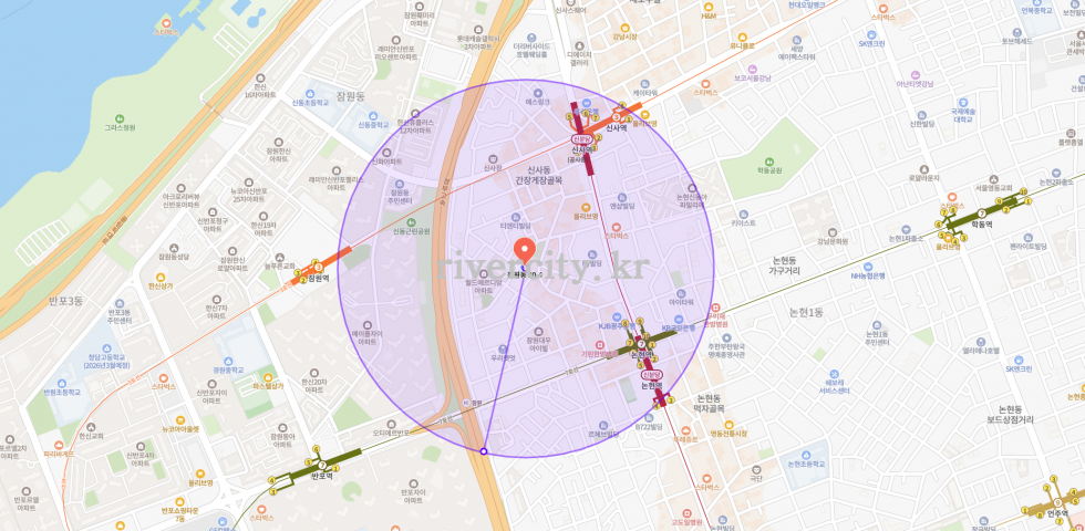 반경500m