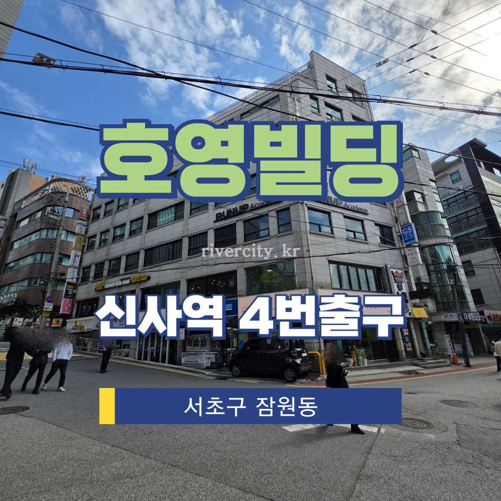 서울 서초구 잠원동 29-1 [잠원동/호영빌딩] 신사역 사무실 임대 월세 매물번호 16220 사진 1
