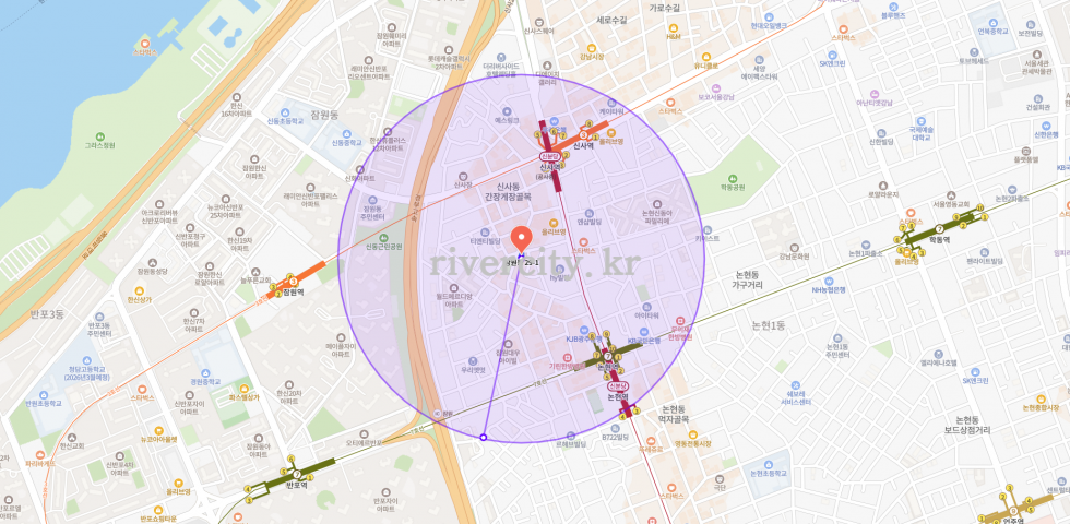 반경500m