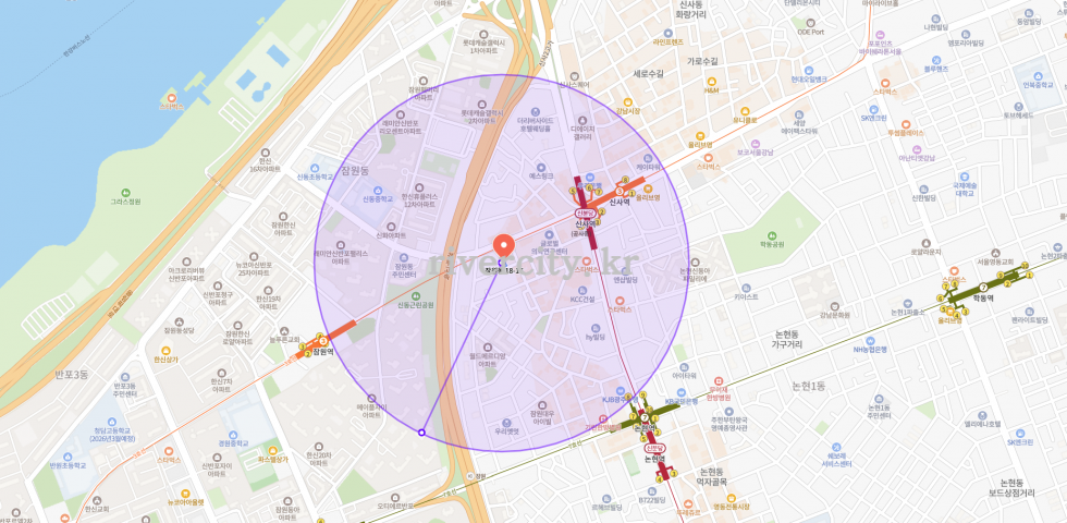 반경500m