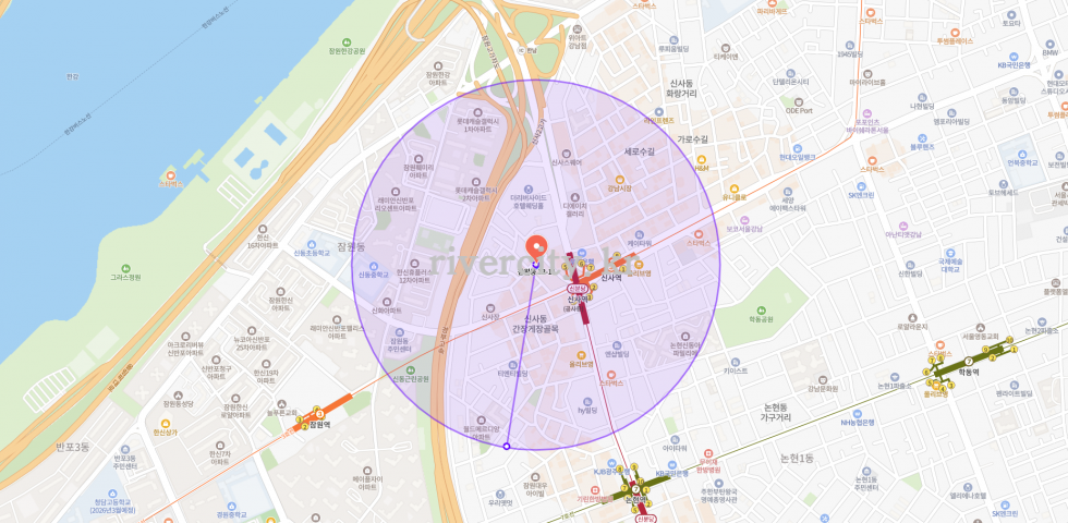 반경500m