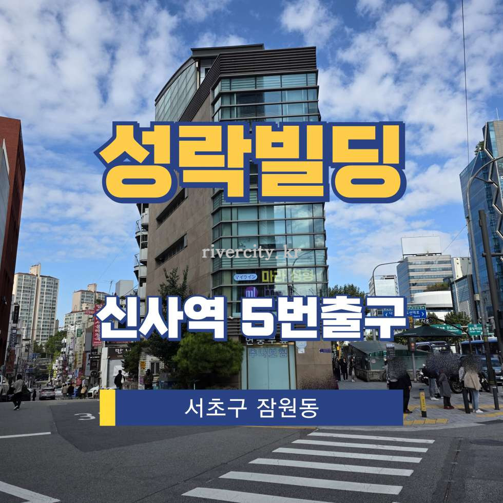 서울 서초구 잠원동 12-22 성락빌딩동 [잠원동/성락빌딩] 신사역 사무실 임대 월세 매물번호 16203 사진 1