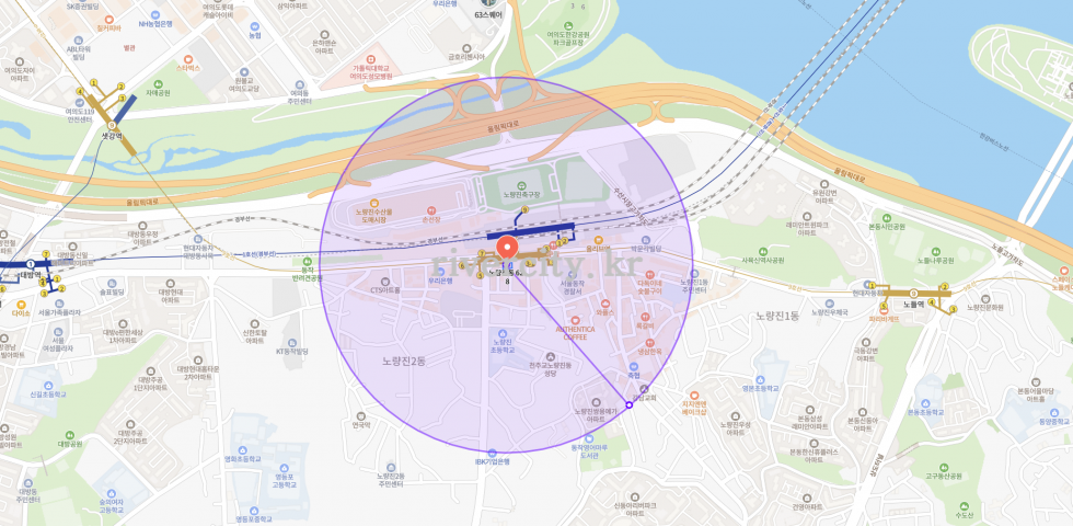 반경500m