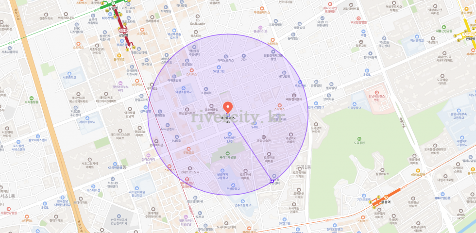 반경500m