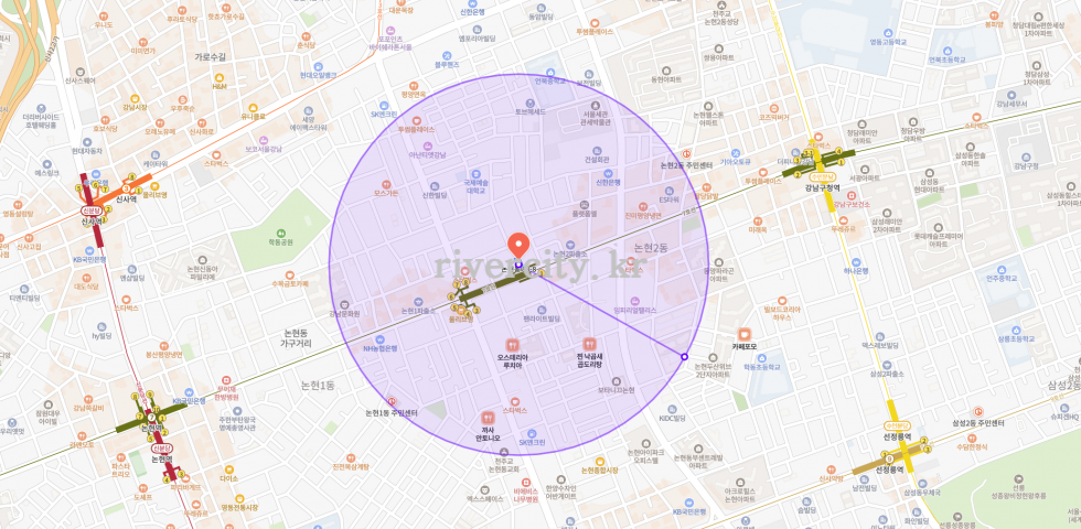 반경500m