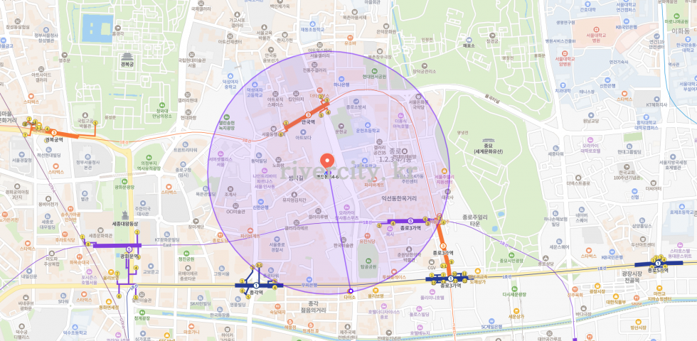 반경500m