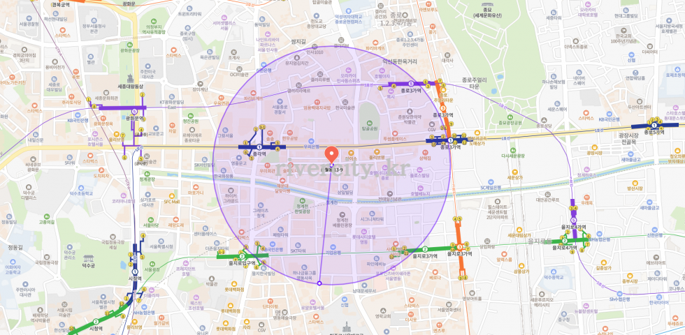 반경500m