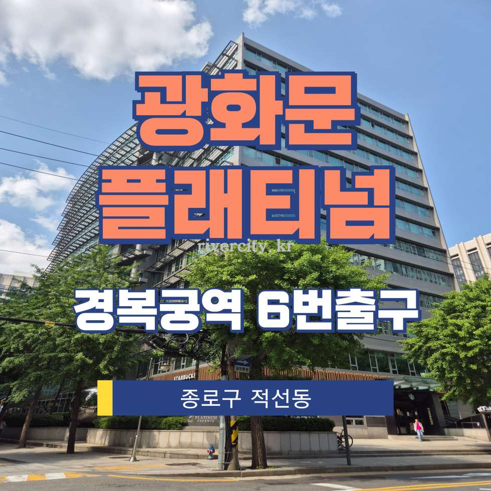 서울 종로구 적선동 156 광화문플래티넘동 [적선동/광화문플래티넘] 경복궁역 사무실 임대 월세 매물번호 14349 사진 1