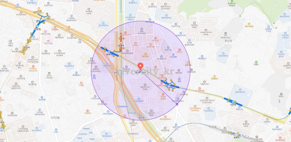 반경500m