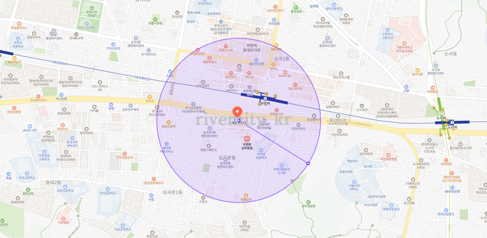반경500m