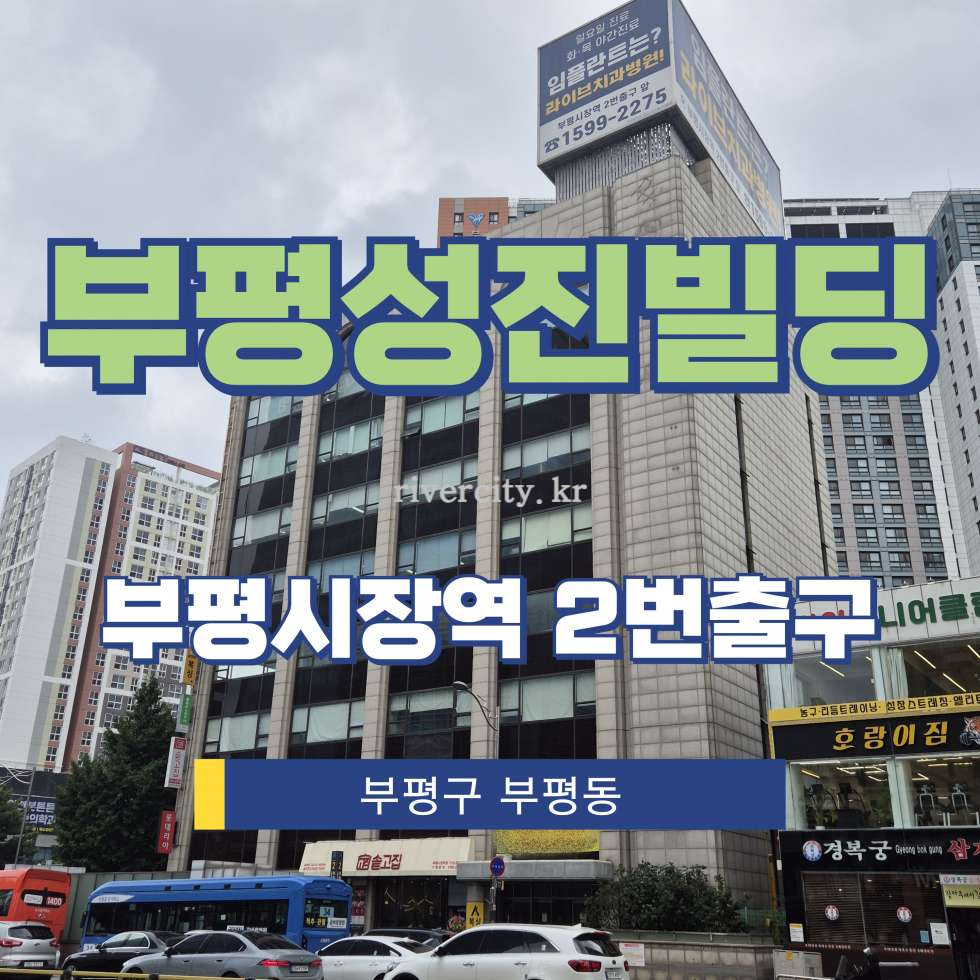 인천 부평구 부평동 202-1 [부평동/부평성진빌딩] 부평시장역 사무실 임대 월세 매물번호 17853 사진 1